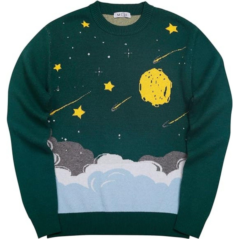 Knitted Sweaters and Pullovers Oversize Long Sleeve Soft Crewneck Sweater XL